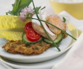 Kartoffelwaffeln mit Putenbrust