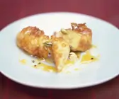 Frittierte Banane mit Honig
