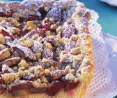 Rhabarberkuchen mit Streuseln