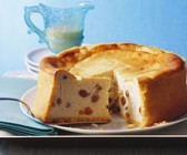 Quark-Käsekuchen mit Rosinen