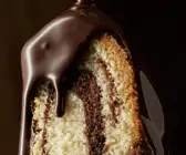 Marmorkuchen mit Schokoladenglasur