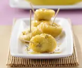 Gebackene Honig-Bananen mit Sesam