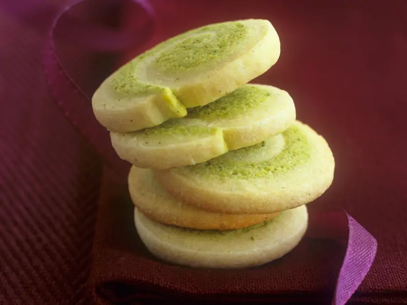Pistazien-Schnecken-Plätzchen