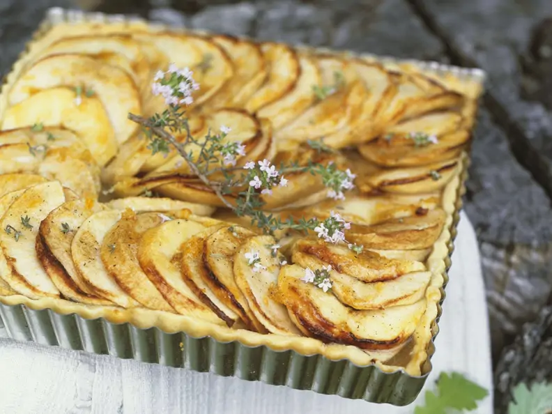 Apfel-Thymian-Tarte