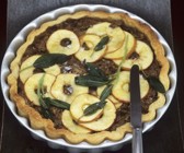 Rillette-Tarte mit Apfel