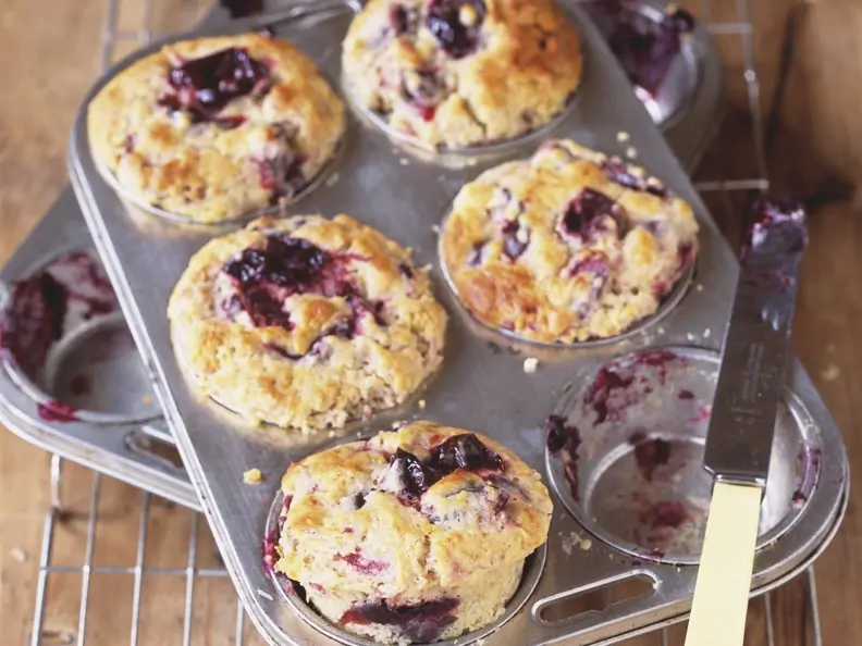 Muffins mit Pflaumen
