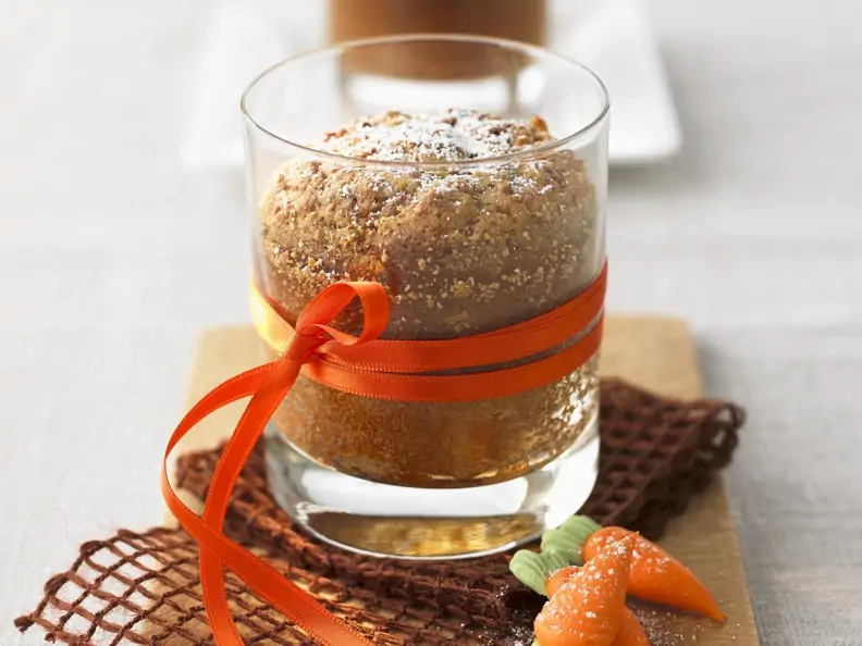 Möhrenkuchen im Glas