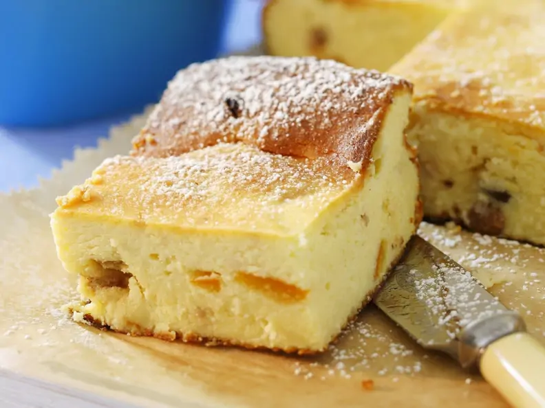 Rosinen-Käsekuchen