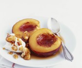 Gebackene Nektarine mit Mascarponecreme