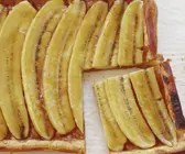 Bananenkuchen mit Blätterteig