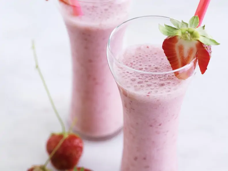 Veganer Erdbeer-Milchshake