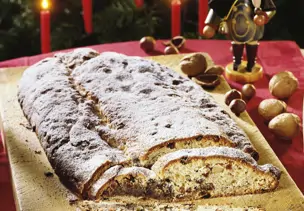 Stollen mit Marzipan