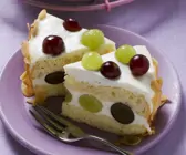 Joghurttorte mit Trauben