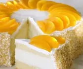 Quark-Pfirsich-Torte