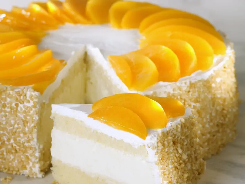 Quark-Pfirsich-Torte