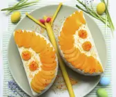 Schmetterlingstorte mit Aprikosen