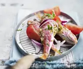 Gefüllte Rotbarbe vom Grill