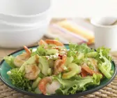 Lollo Biondo mit Gambas und Salatgurke