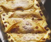 Gebackene Pfannkuchen mit Quarkfüllung