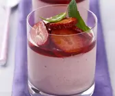 Erdbeerjoghurt im Glas
