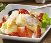 Quark-Gratin mit Erdbeeren
