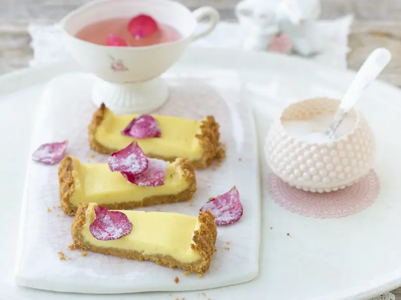 Tarte mit weißer Schokolade