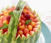 Melonenkügelchen in der Melone