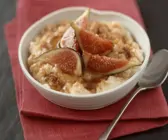 Reisauflauf mit Honig-Feigen