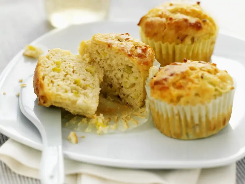 Käse-Muffins mit Lauch
