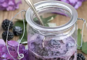 Brombeer-Quark