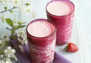 Erdbeer-Kokos-Milch
