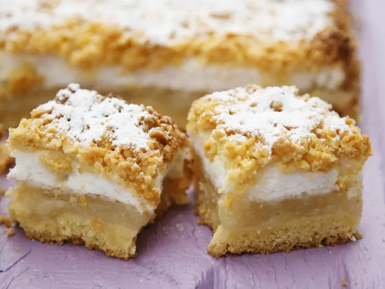 Apfeltorte mit Baiser vom Blech