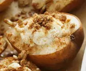 Warme Birnen mit Honig und Ricotta