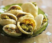 Pita-Taschen mit Bohnensalat