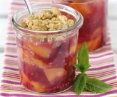 Pfirsich-Himbeer-Crumble