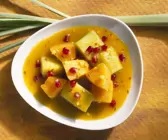 Süßes Curry mit Melone und Granatapfel