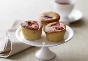 Erdbeer-Vanille-Muffins