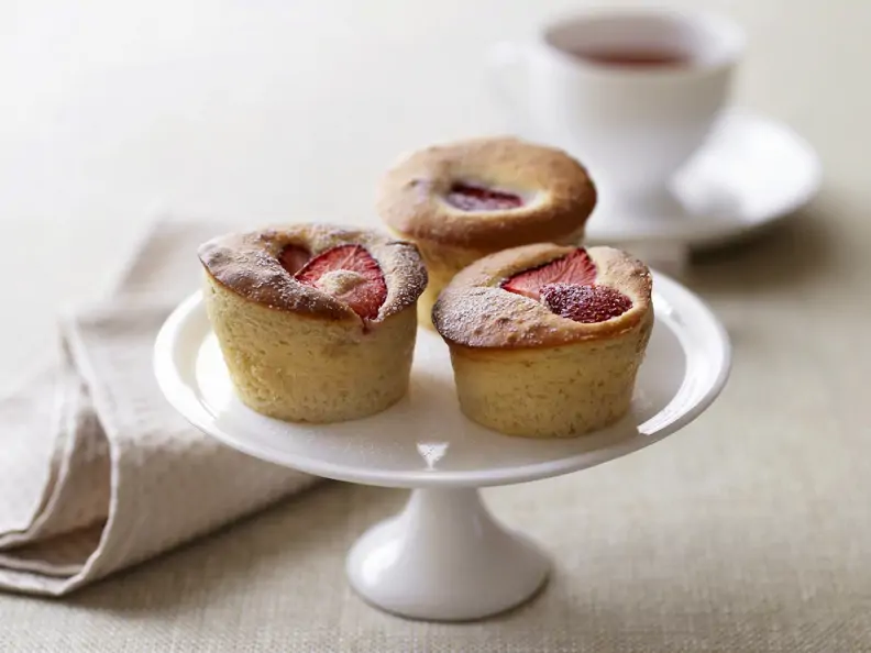 Erdbeer-Vanille-Muffins
