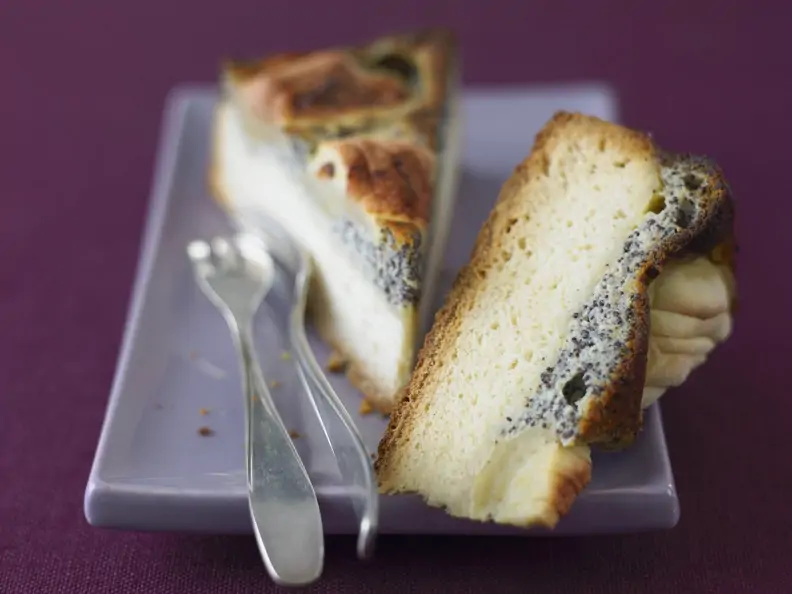 Apfelkuchen mit Mohn