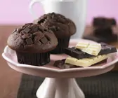 Dunkle Schokomuffins
