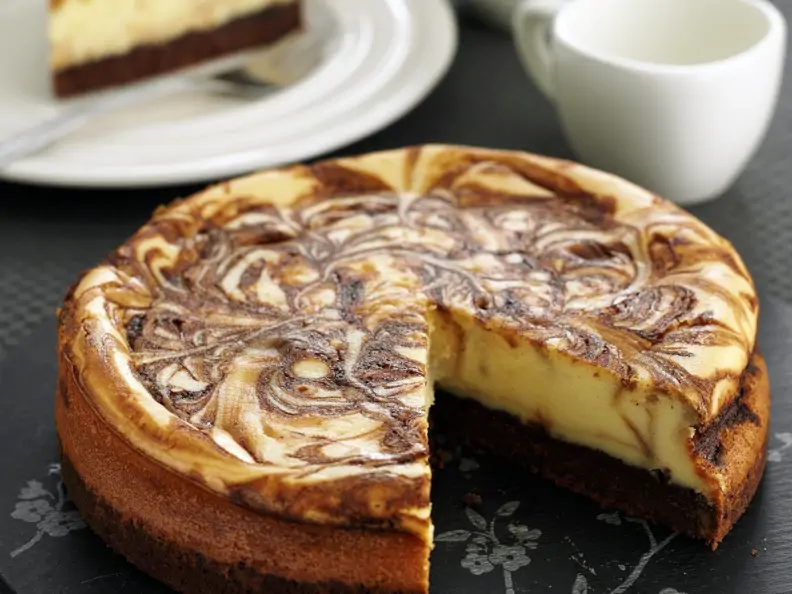 Marmorierter Käsekuchen