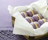 Veilchen-Macarons