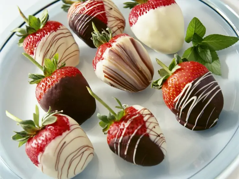 Schoko-Erdbeeren