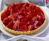 Einfache Erdbeertarte