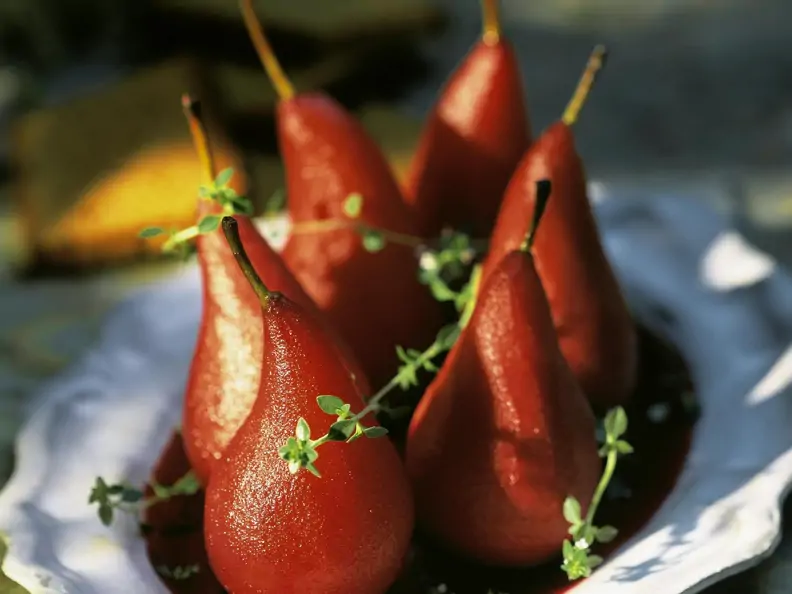 Rotweinbirnen