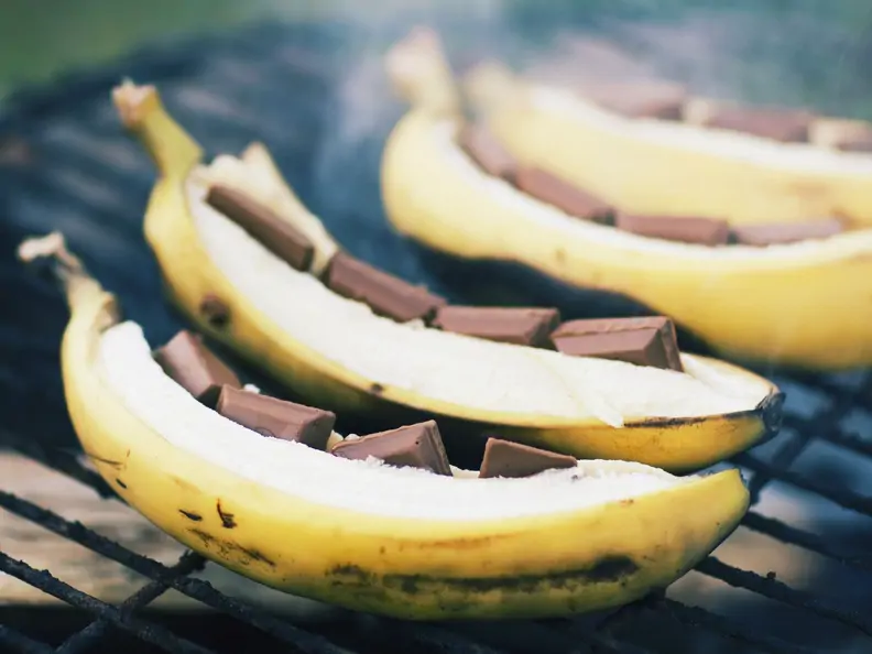 Gegrillte Schokobananen