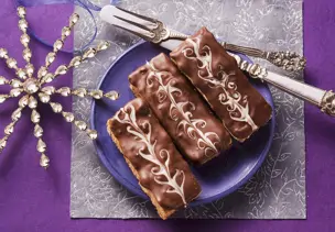Honigkuchen mit Schokoladenglasur