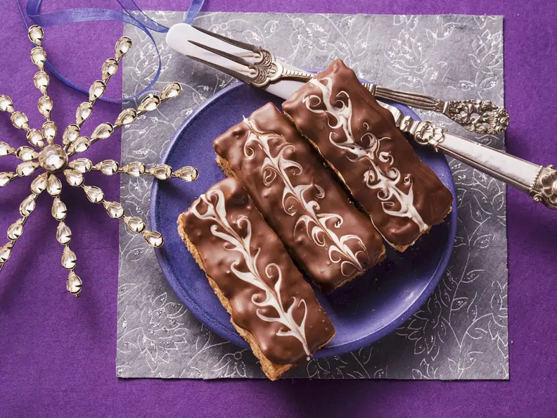Honigkuchen mit Schokoladenglasur