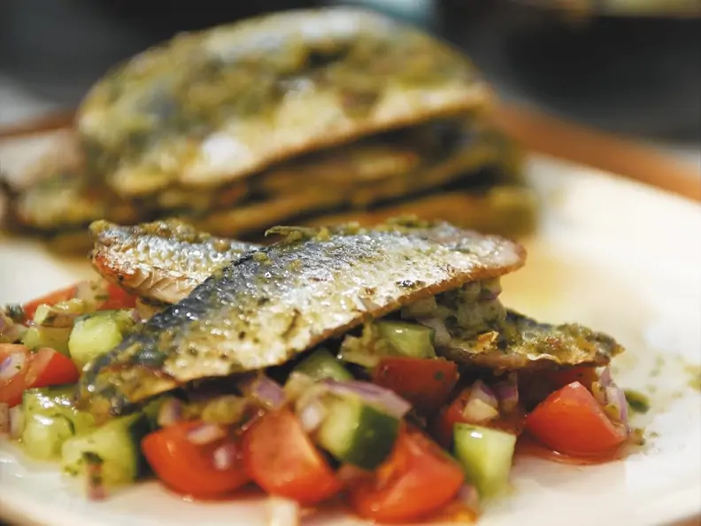 Sardinen auf Salsa mit Chermula