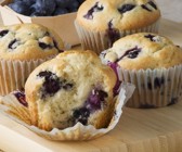 Amerikanische Blaubeermuffins